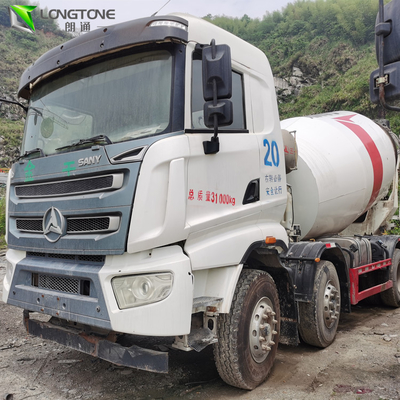 T-Shape Blade Used Mixer Truck ، 10 M3 Mixer Tank Truck 8500KG